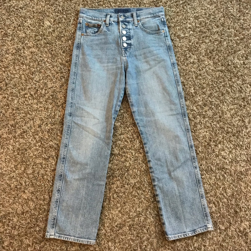 Lucky Brand high rise cropped jeans